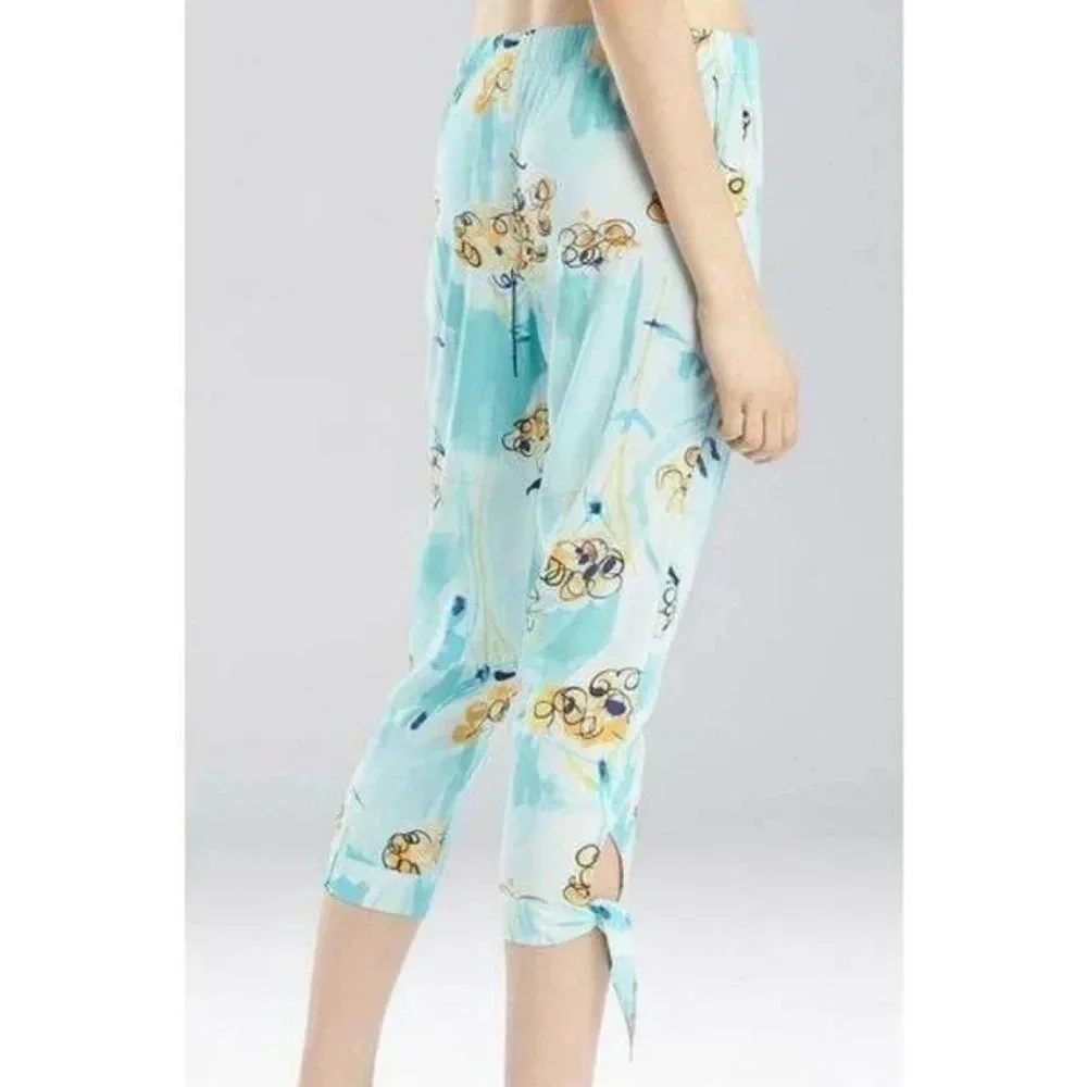 Josie Natori Blue Wanderlust Capri Pants‎